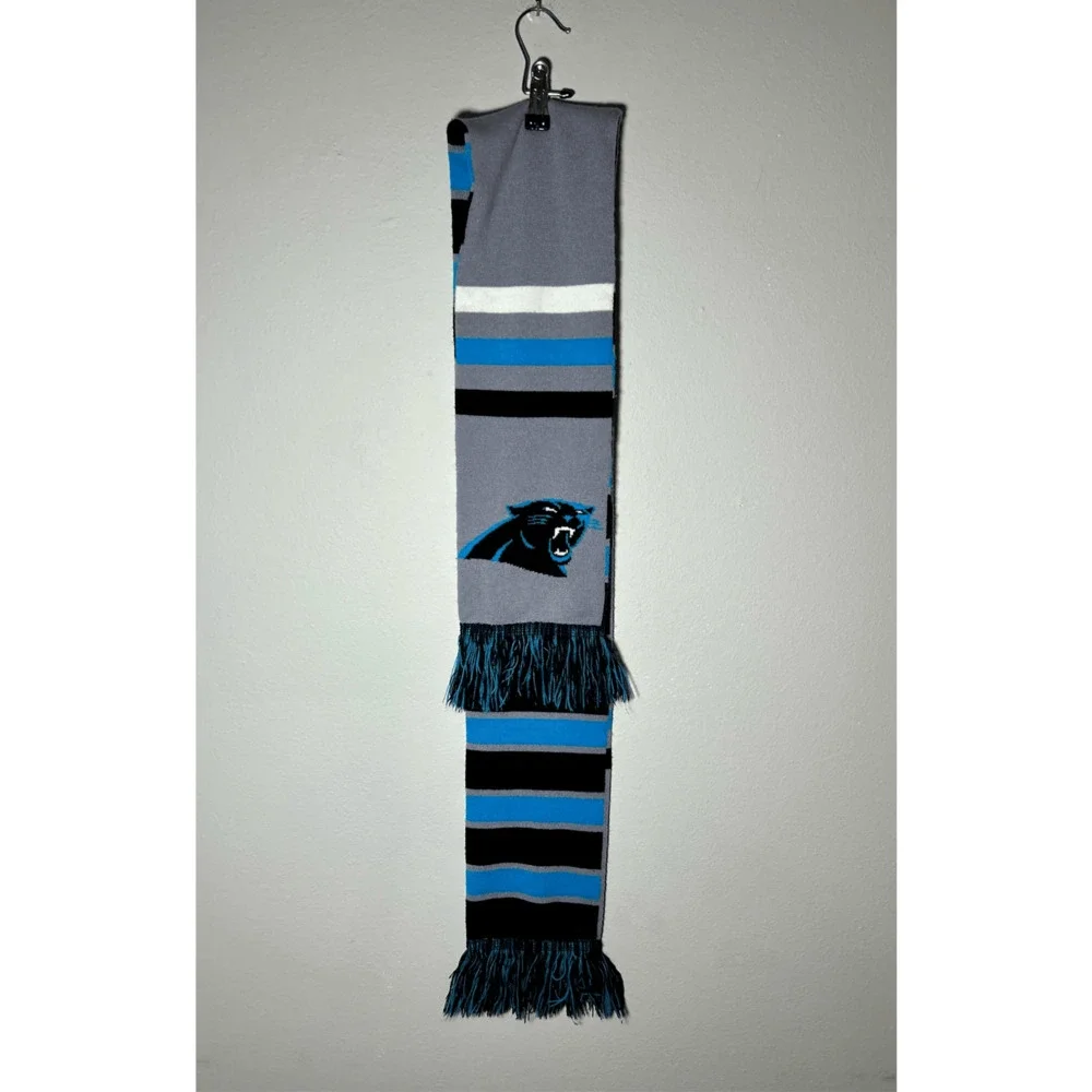 Carolina Panthers NFL Gray, Blue & Black Scarf